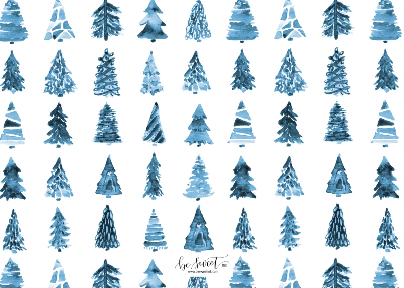Blue-christmas-trees-back