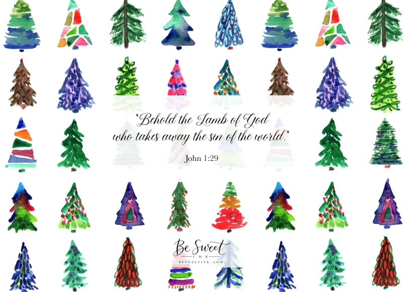 Colorful-Christmas-trees-back