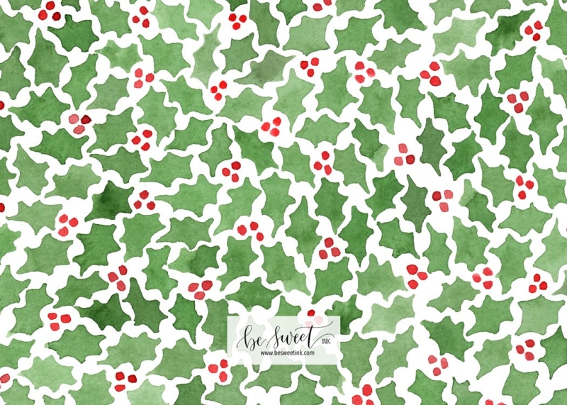 Holly-Pattern-Background