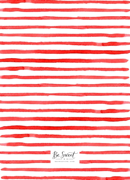 Red-watercolor-striped-background