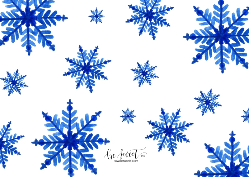Snowflake-Background-Blue
