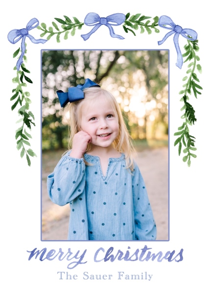 Three-blue-bow-garland