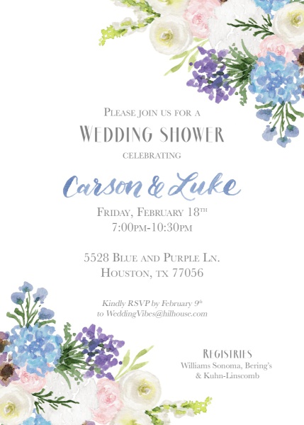 wedding shower invitation