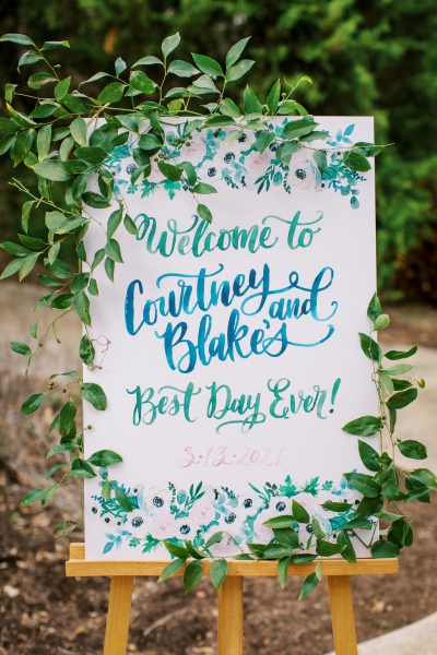 wedding welcome page