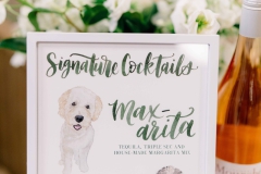 dog themed cocktail menu